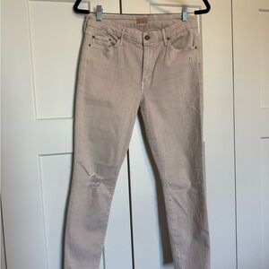MOTHER The Looker blush pink women’s skinny jeans